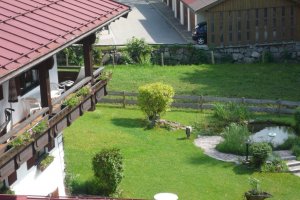 Blick auf den Balkon der Whg. 3